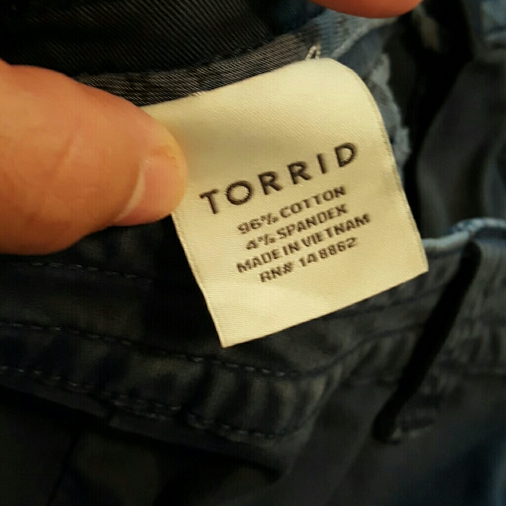 New torrid military blue shorts - Picture 4 of 7